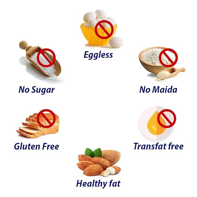 Diabexy Sugar-Free Almond Cookies - 200g - Image 6