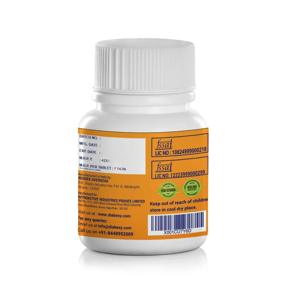 Diabexy Basics Vitamins & Antioxidants - 30 Tabs - Image 2