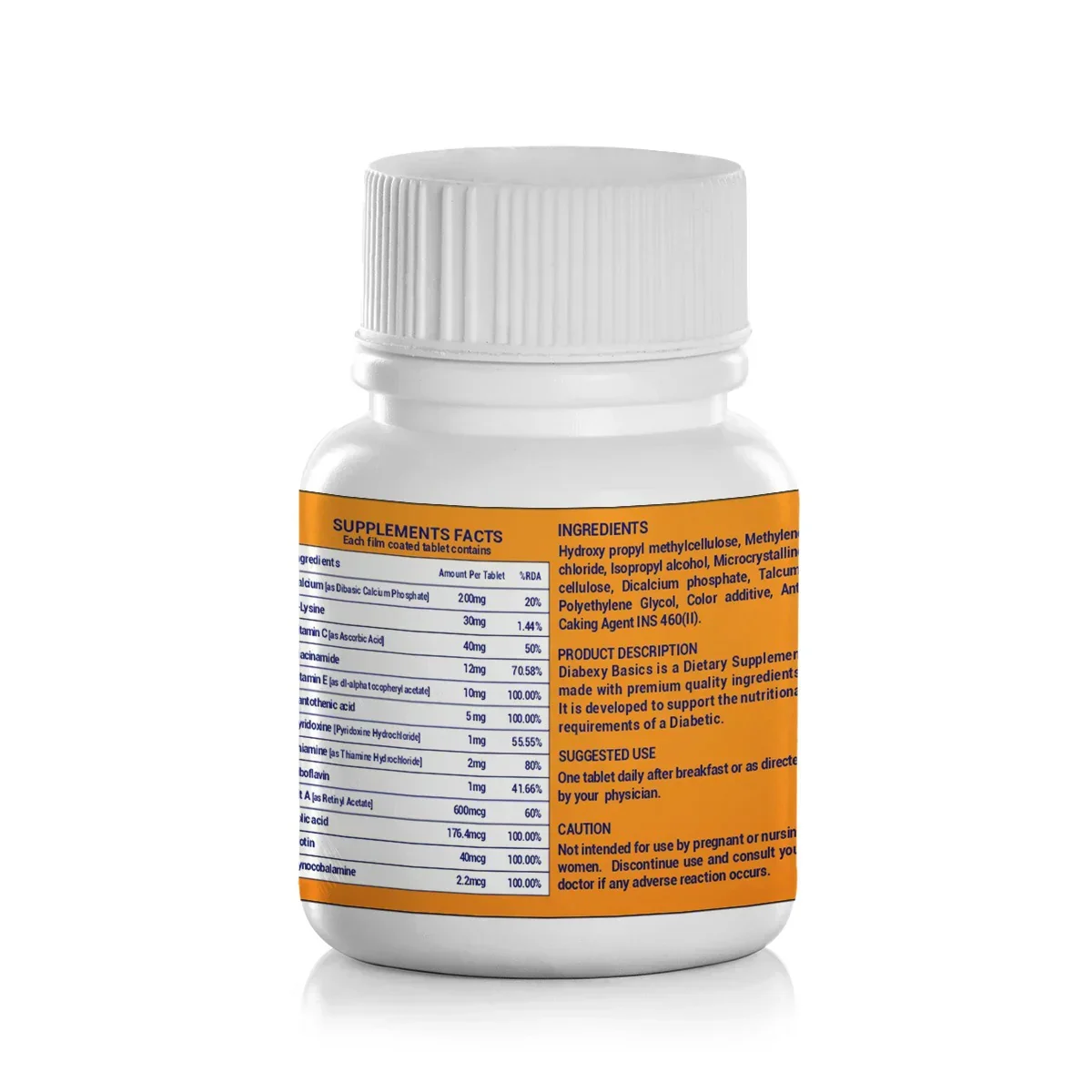 Diabexy Basics Vitamins & Antioxidants - 30 Tabs - Image 3