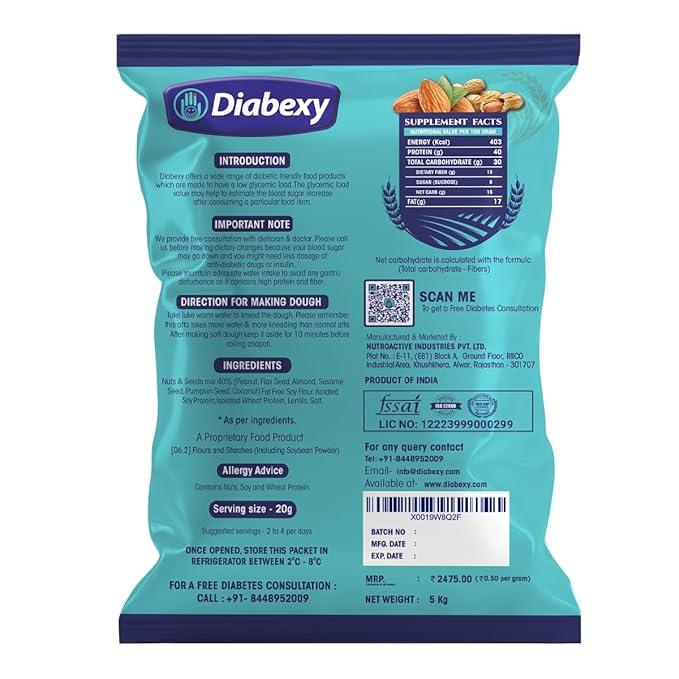 Diabexy Kit for Beginners (Diabexy Atta - 1kg, Reversol Tablet 30 Tab & EGL Chart- Hard Copy) - Image 3