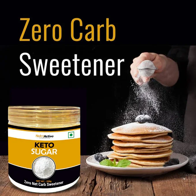 NutroActive Keto Sugar Zero Carb Sweetener 100% Sugar Free- 250g - Image 4
