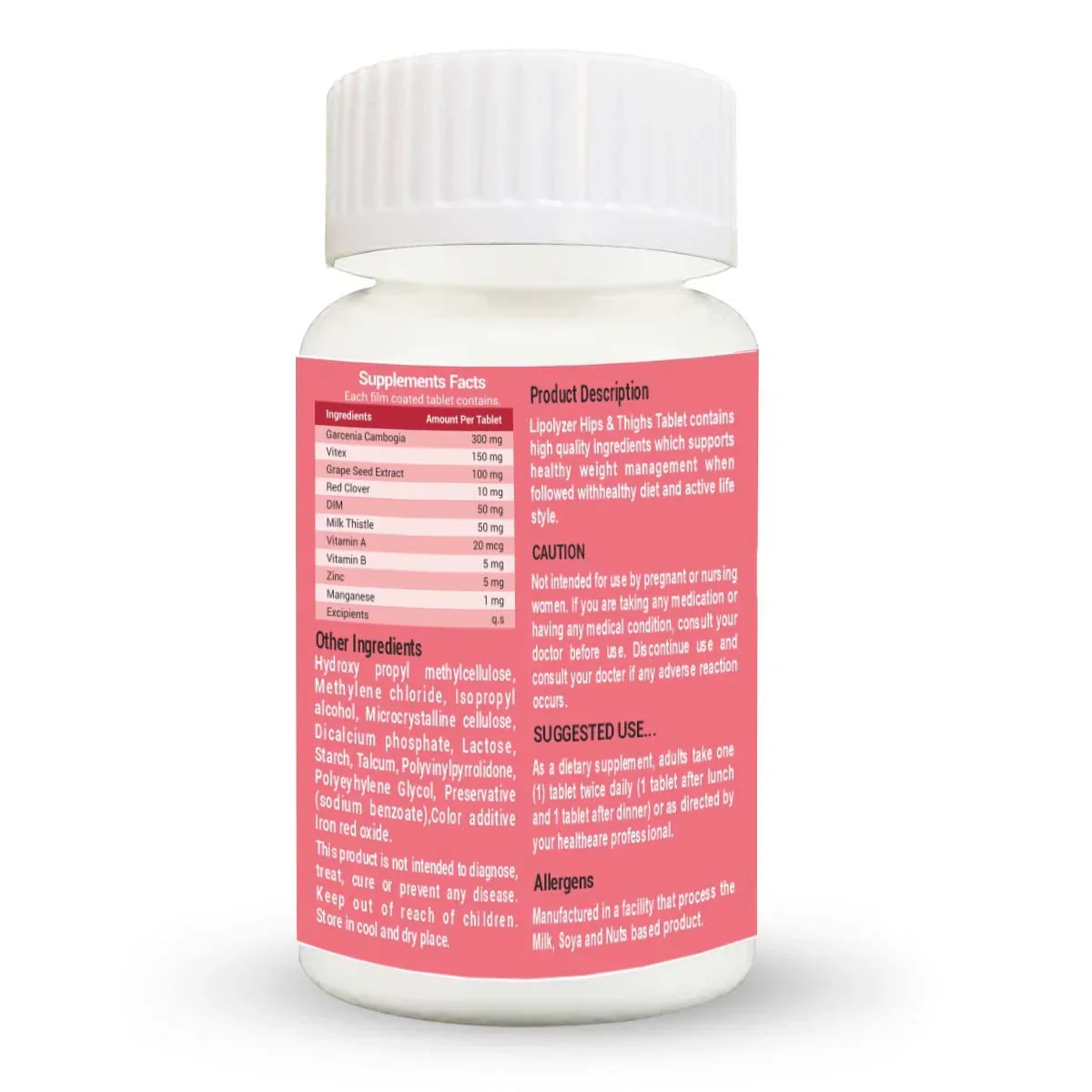 Nutroactive Lipolyzer Hips & Thighs Weight Management Pills 30 Tablets - Image 2