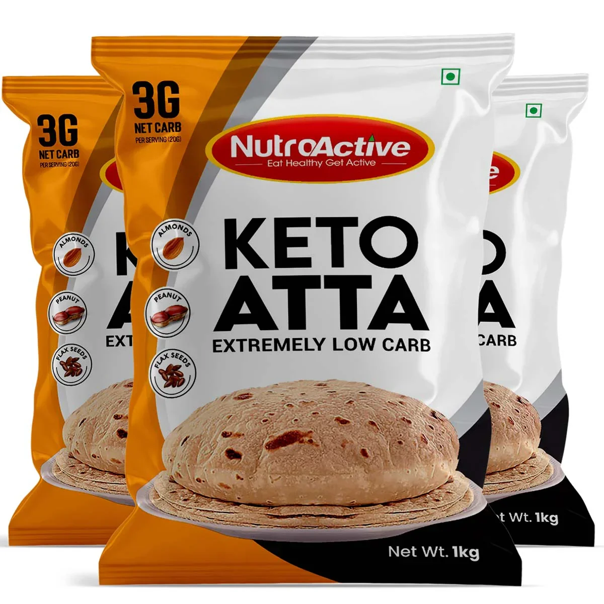 NutroActive Low Carb Keto Atta for Weight Loss | High Protein - Image 4