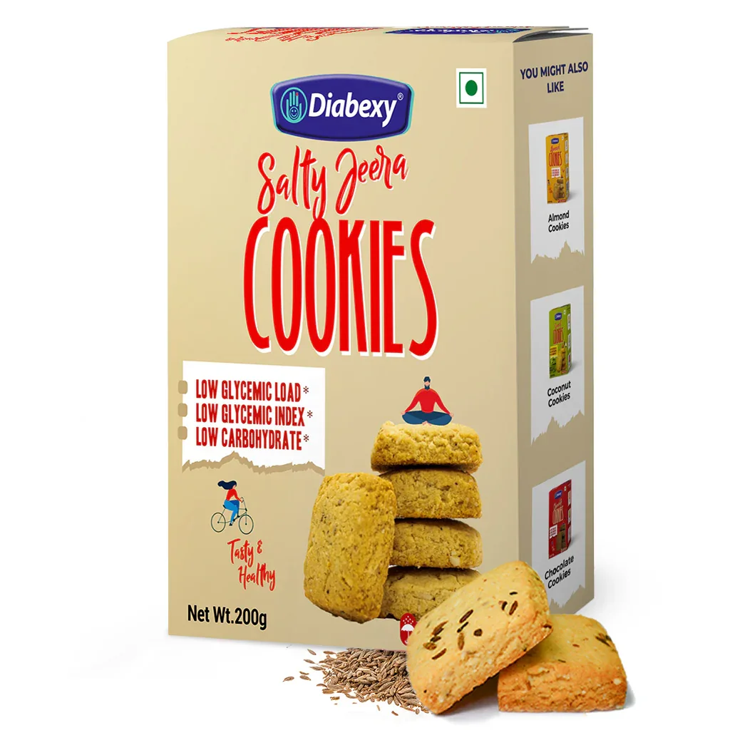 Diabexy Jeera Cookies Salted - 200g