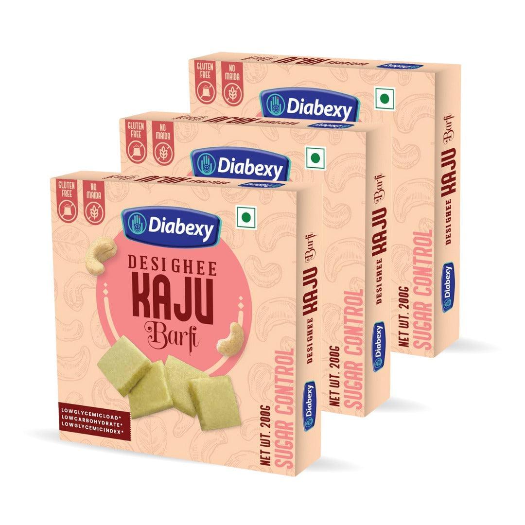 Diabexy Desi Ghee Sugar Free Kaju Barfi - 200g - Image 6