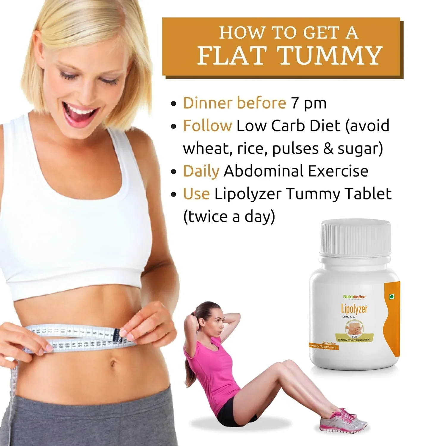 NutroActive Lipolyzer Tummy - 30 Tabs - Image 4